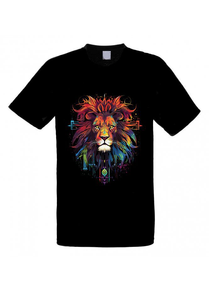 Unisex Fit Black Lion T-Shirt - Independent Printer, UK | Square Fish