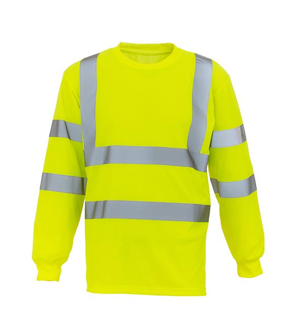 Hi-Vis Long Sleeve T-Shirt Yellow - Independent Printer, UK | Square Fish