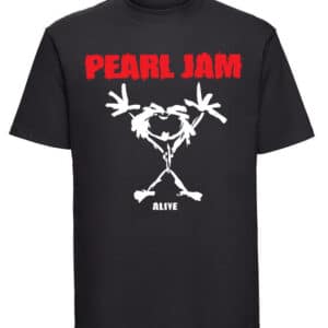 unisex pearl jam tshirt black