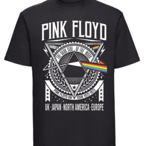 unisex pink floyd tshirt black