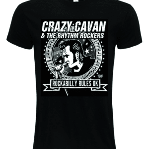 unisex crazy cavan tshirt in black