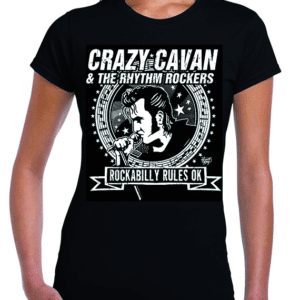 womens crazy cavan tshirt in black