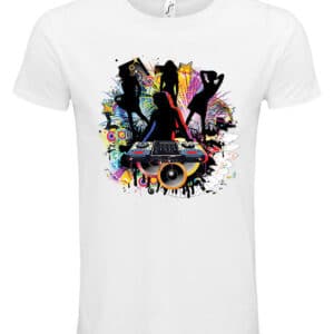 mens dj women tshirt in white