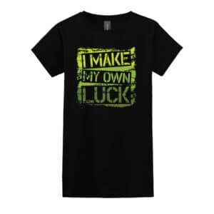 unisex graphic t-shirt my own luck black