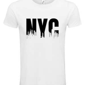 mens nyc tshirt in white