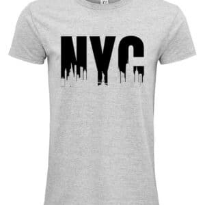 mens nyc tshirt in grey