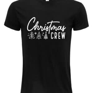 unisex christmas slogan tshirt in black