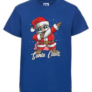 unisex kids christmas tshirt blue